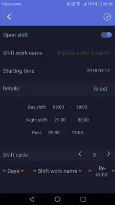 Work Schedule - Shift Work Calendar android App screenshot 12